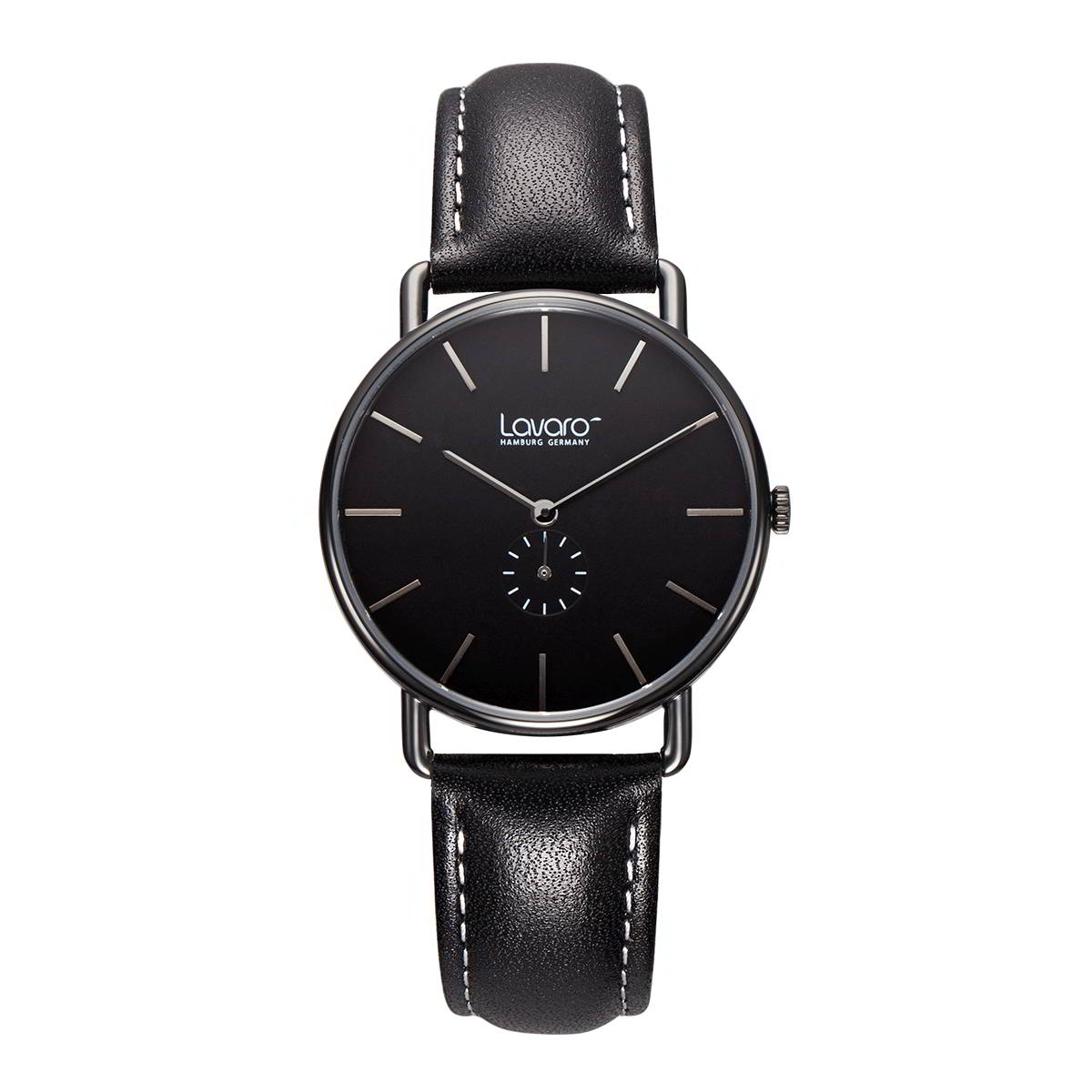 AIR Armbanduhr 36 mm, LA2004 Stahl schwarz, L