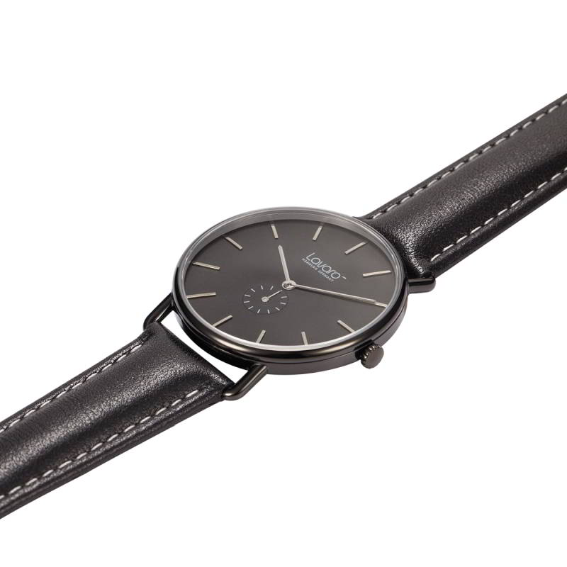 AIR Armbanduhr Dau 36 mm LA20004, pure Eleganz in schwarz von Lavaro AIR Armbanduhr Dau 36 mm LA20004, pure Eleganz in schwarz