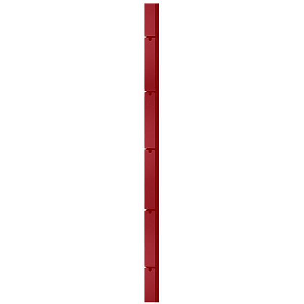 MODULARE Wandschiene 5 Lcher rot