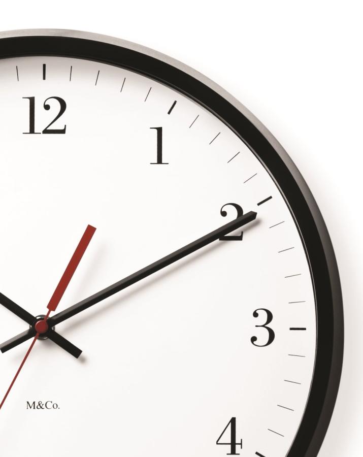 BODONI Wanduhr von MoMA BODONI Wanduhr