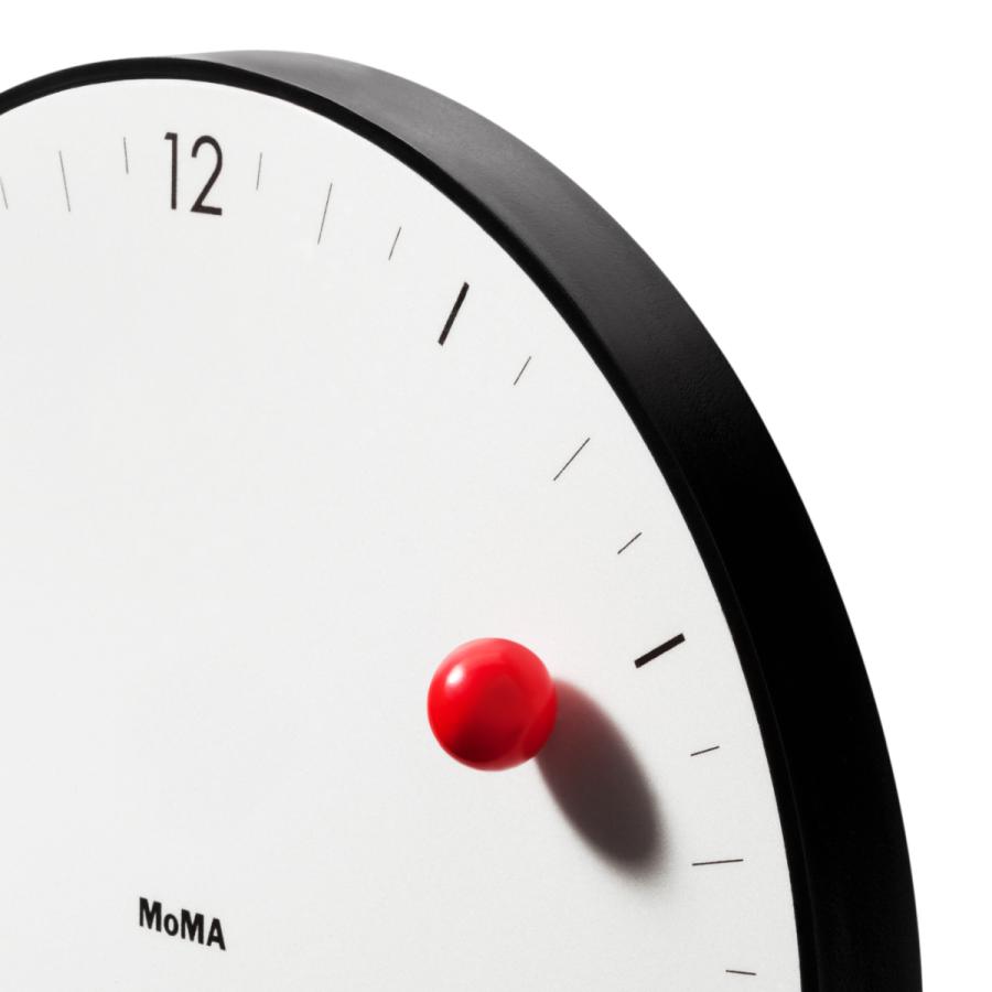 Seitenansicht der TIMESPHERE Wanduhr von MoMA Seitenansicht der TIMESPHERE Wanduhr