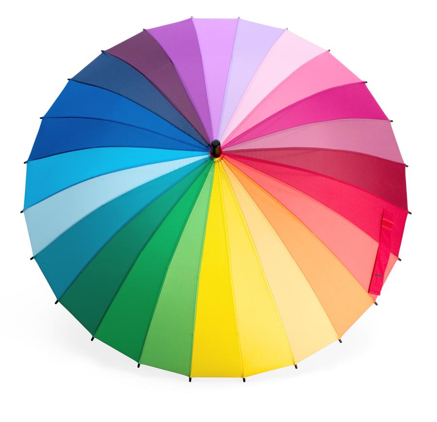 Color Wheel Regenschirm,  101.6 cm