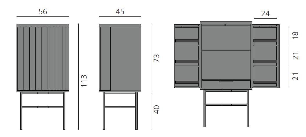 HARRI Barschrank / Hausbar, der Kleine