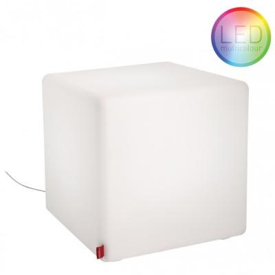 CUBE Leuchtwrfel LED Indoor 43x43 cm, wei, mit Funk-LED-Glhbirne