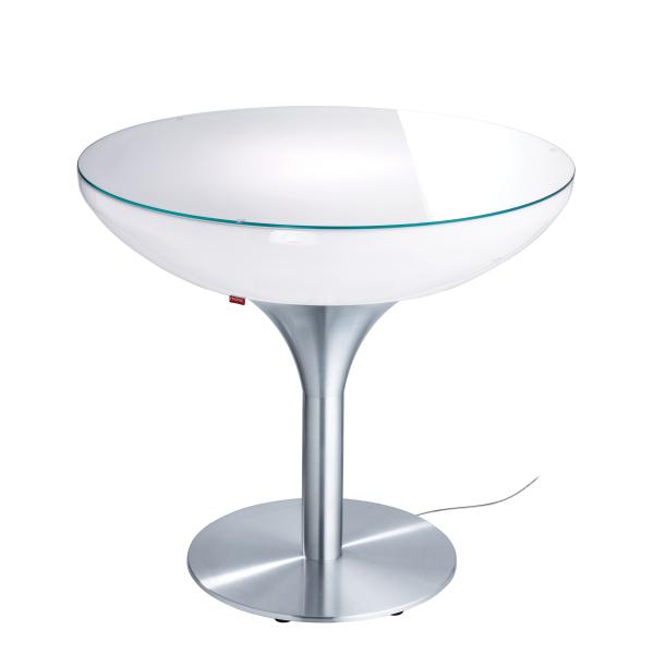 LOUNGE Leuchtisch 75 cm, inkl. Glasplatte Indoor