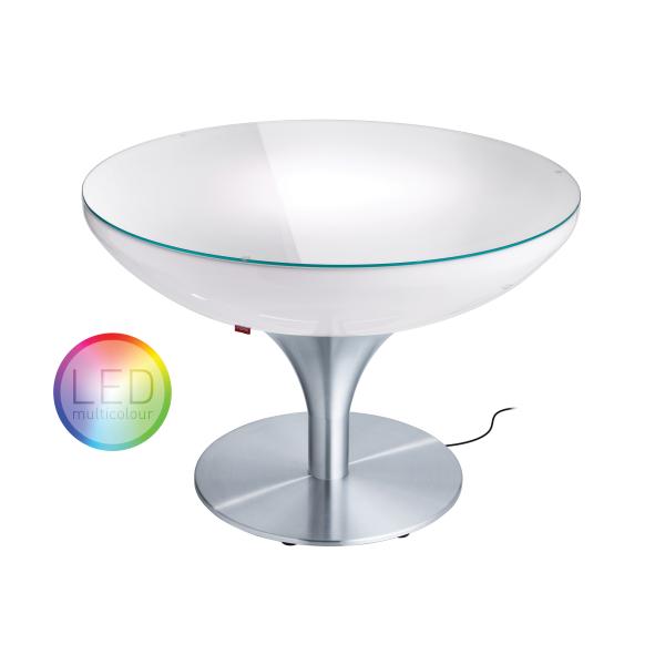 LOUNGE Leuchtisch 55 cm, inkl. Glasplatte LED Pro