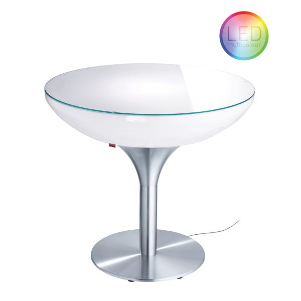 LOUNGE Leuchtisch 75 cm, inkl. Glasplatte LED Pro