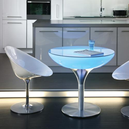 LOUNGE Leuchtisch 75 cm, inkl. Glasplatte LED Pro