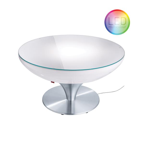 LOUNGE Leuchtisch 45 cm, inkl. Glasplatte LED Pro