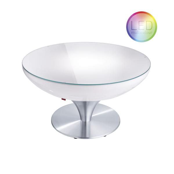 LOUNGE Leuchtisch 45 cm, inkl. Glasplatte LED Pro Accu