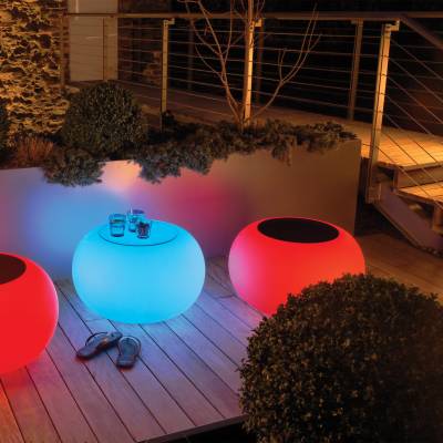 BUBBLE Leuchttisch LED PRO ACCU Multicolor mit LED-Beleuchtung