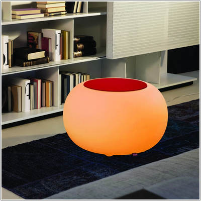 BUBBLE Leuchthocker mit LED-Beleuchtung