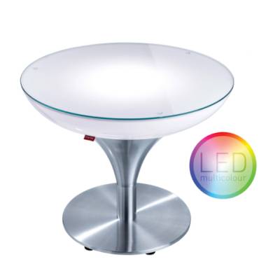 LOUNGE M 45 beleuchteter Couchtisch LED mit Akku IR, Indoor