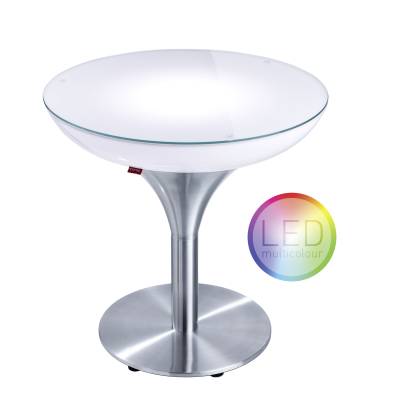 LOUNGE M 55 beleuchteter Tisch LED PRO Akku