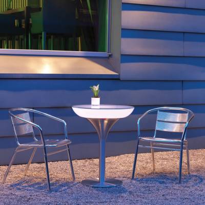 Lounge M 75 beleuchteter Bistrotisch von moree Lounge M 75 beleuchteter Bistrotisch