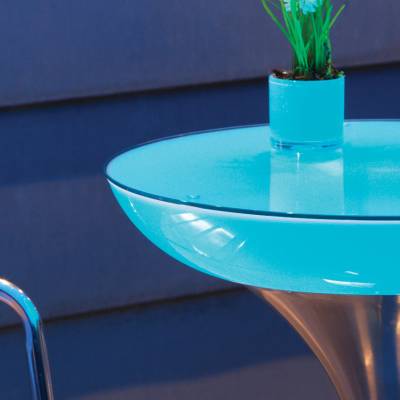 LOUNGE M 75 beleuchteter Bistrotisch von moree LOUNGE M 75 beleuchteter Bistrotisch