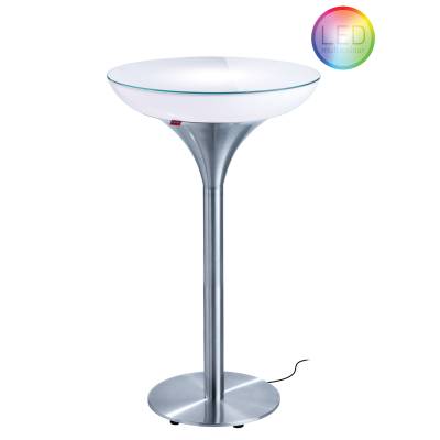 Lounge M 105 beleuchteter Stehtisch Outdoor mit Funk-LED