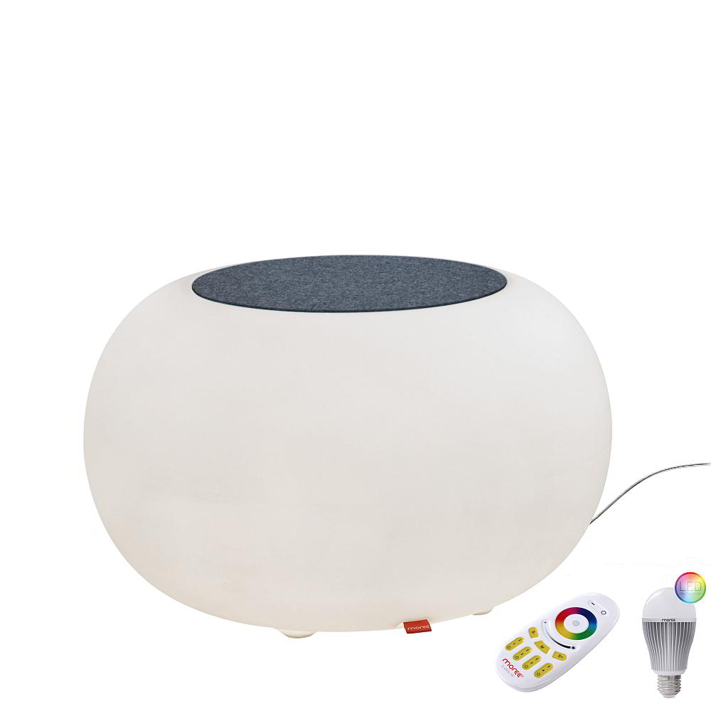 BUBBLE Leuchthocker Indoor mit LED-Beleuchtung, m