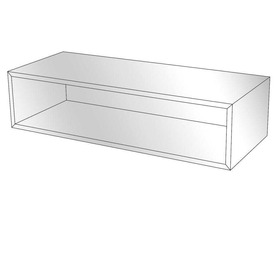 Buffet 110 Extension fr gerade Elemente, MDF wei