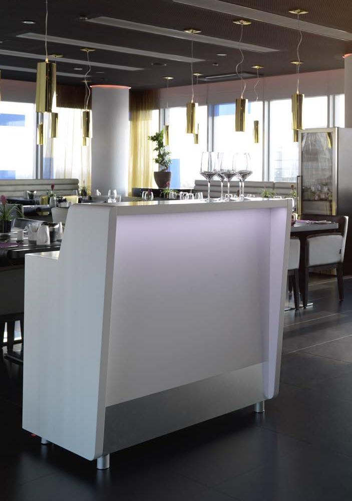 moree LED Bar, Gerades Element 100 cm, mit Seitenteilen