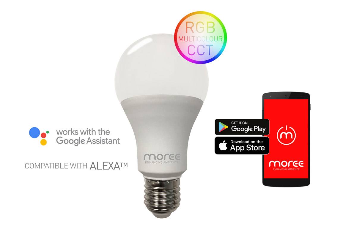 LED BULB Leuchtmittel 11W mit WLAN fr Handy, Alexa und Google Assistent, 6er-Set