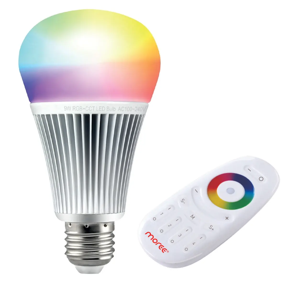 Funk-Leuchtmittel LED RGB CCT 9 Watt von moree Funk-Leuchtmittel LED RGB CCT 9 Watt