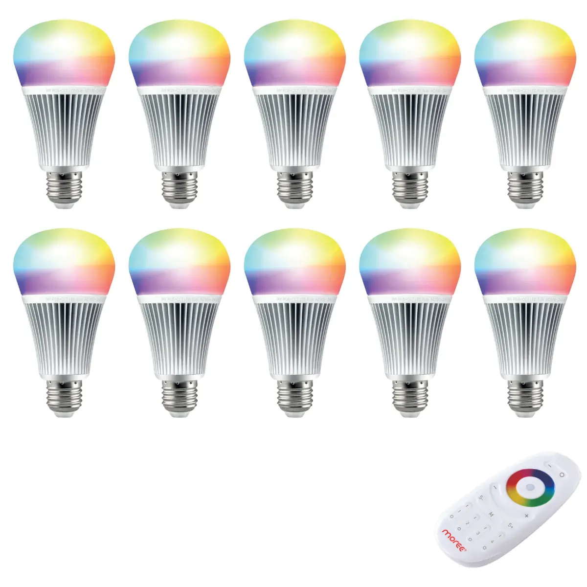 Funk-Leuchtmittel LED RGB CCT 9 Watt von moree Funk-Leuchtmittel LED RGB CCT 9 Watt