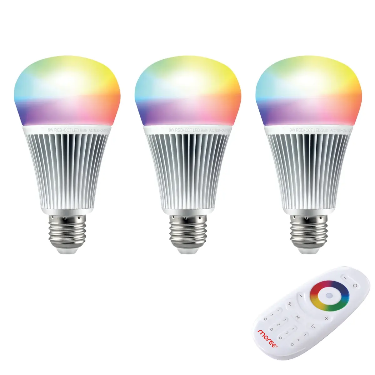 Funk-Leuchtmittel LED RGB CCT 9 Watt von moree Funk-Leuchtmittel LED RGB CCT 9 Watt