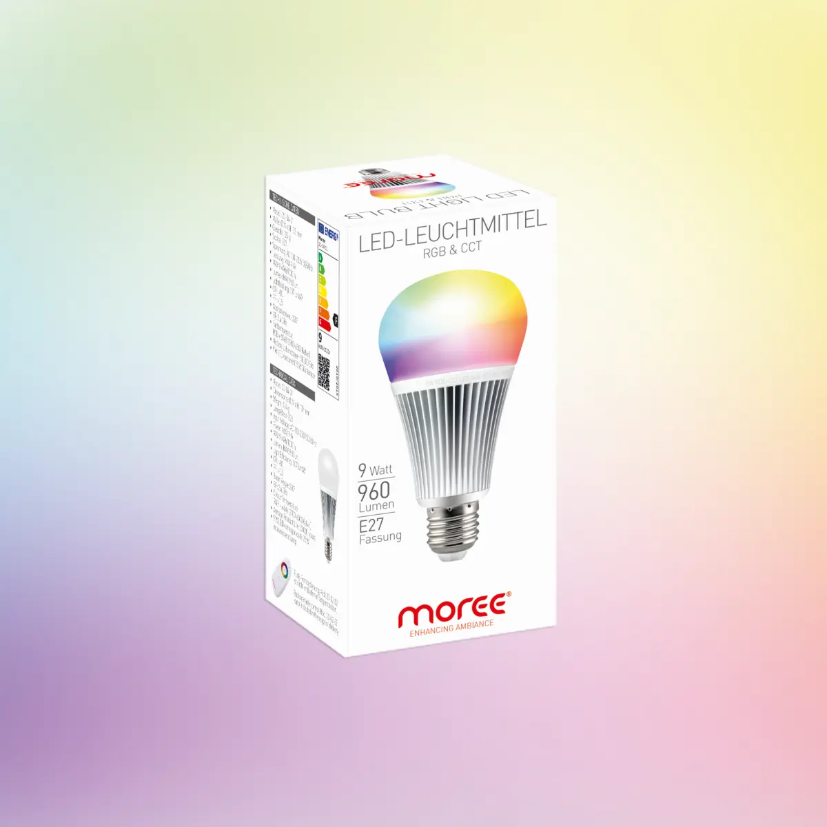 Funk-Leuchtmittel LED RGB CCT 9 Watt von moree Funk-Leuchtmittel LED RGB CCT 9 Watt