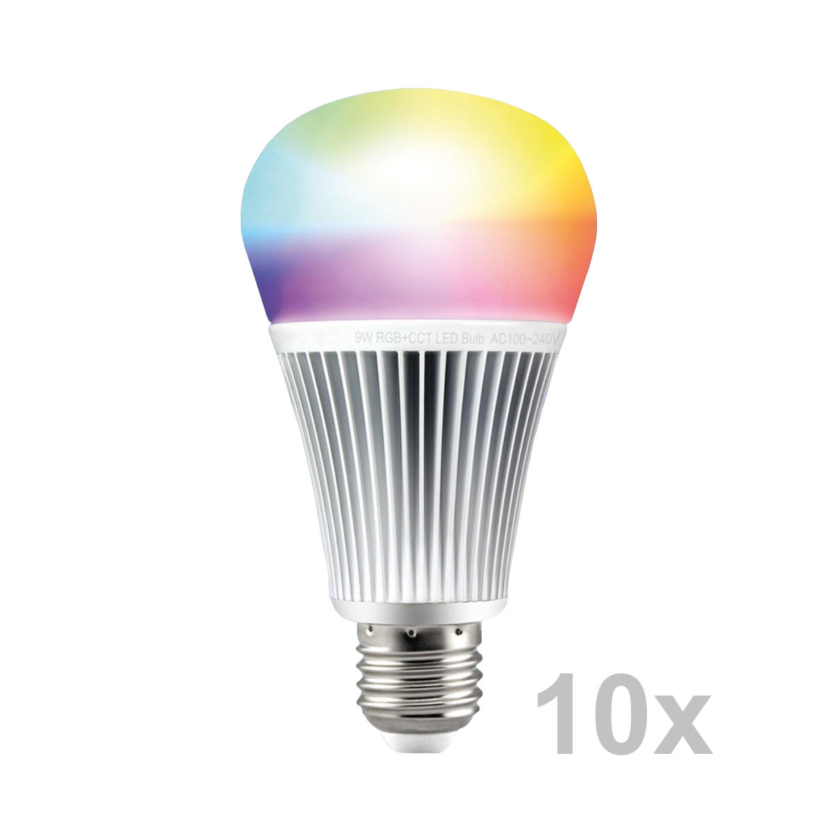 LED RGB CCT Leuchtmittel 9Watt mit Funk-Empfnger, m