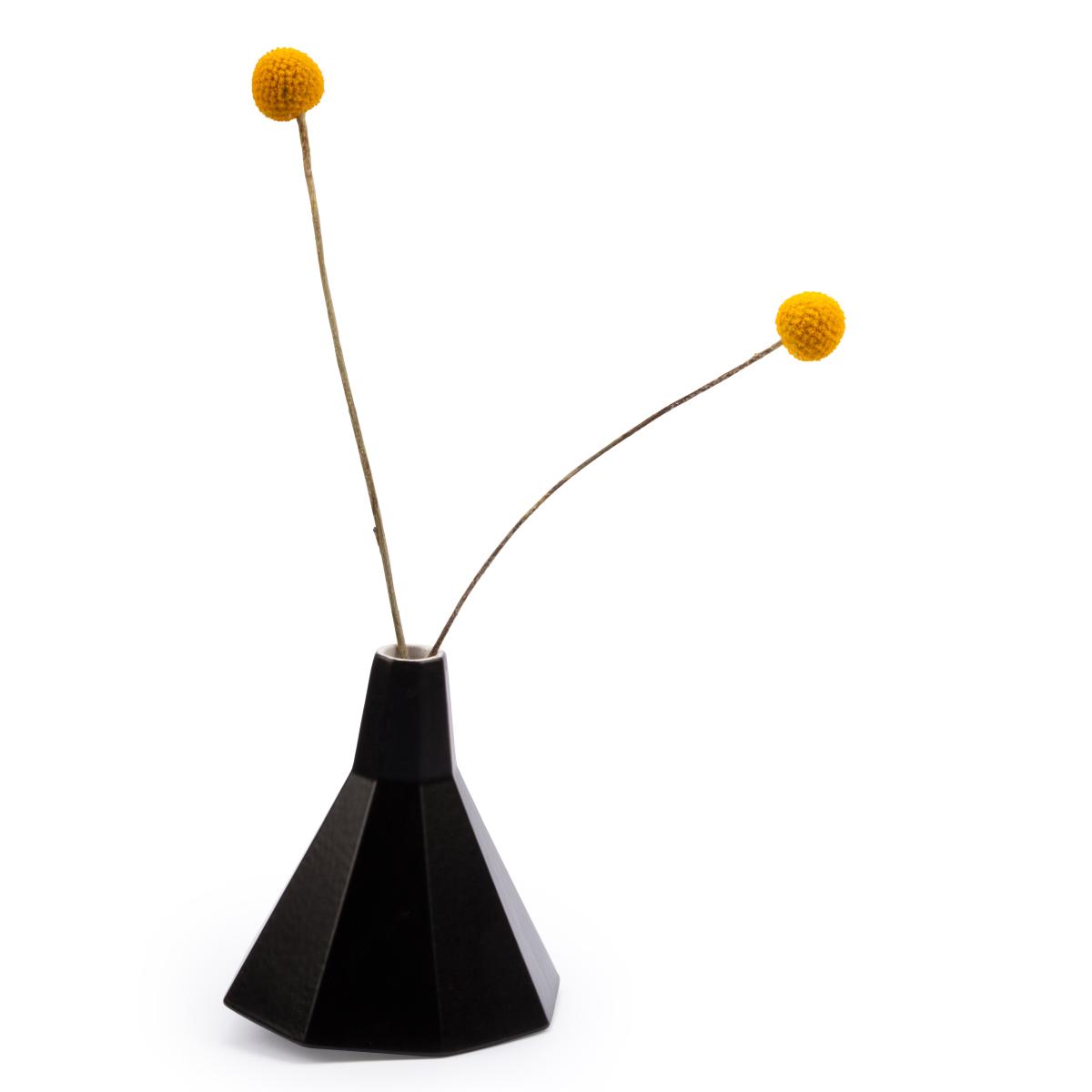GEMINI Vase schwarz matt von MÜLLERNKONTOR GEMINI Vase schwarz matt