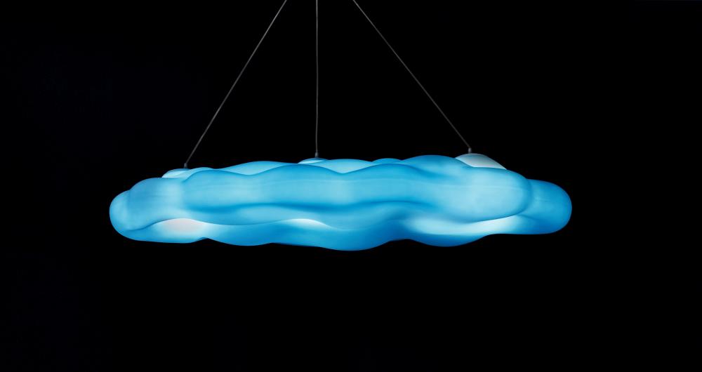 NEFOS Pendelleuchte Wolke 170 cm breit, mit LED-Beleuchtung