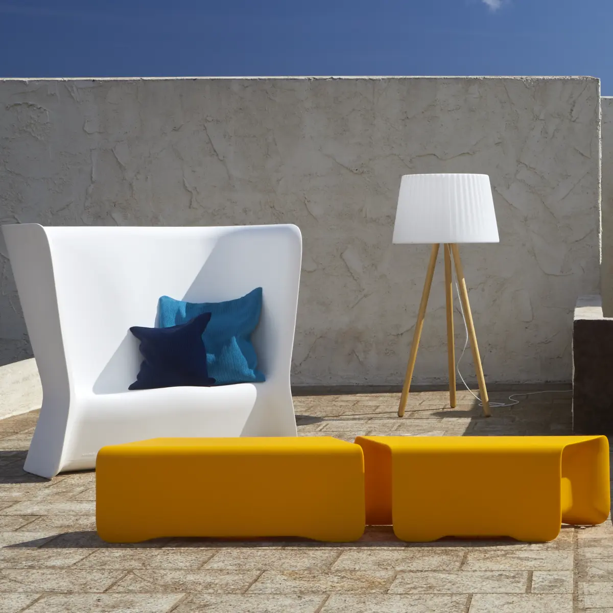 AGATA WOOD Standleuchte drau�en