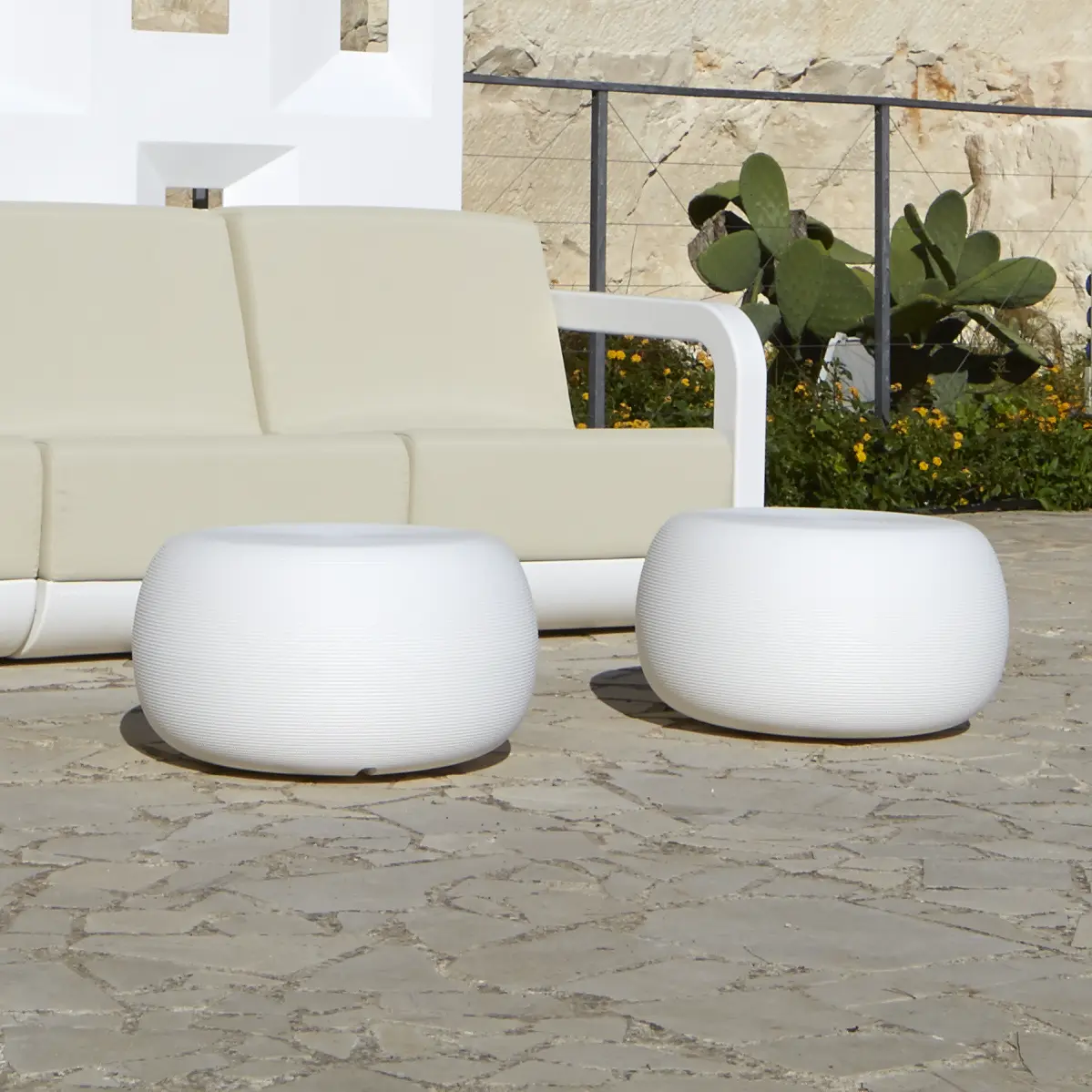 PANDORA Beistelltisch Wei� 2 mal, M