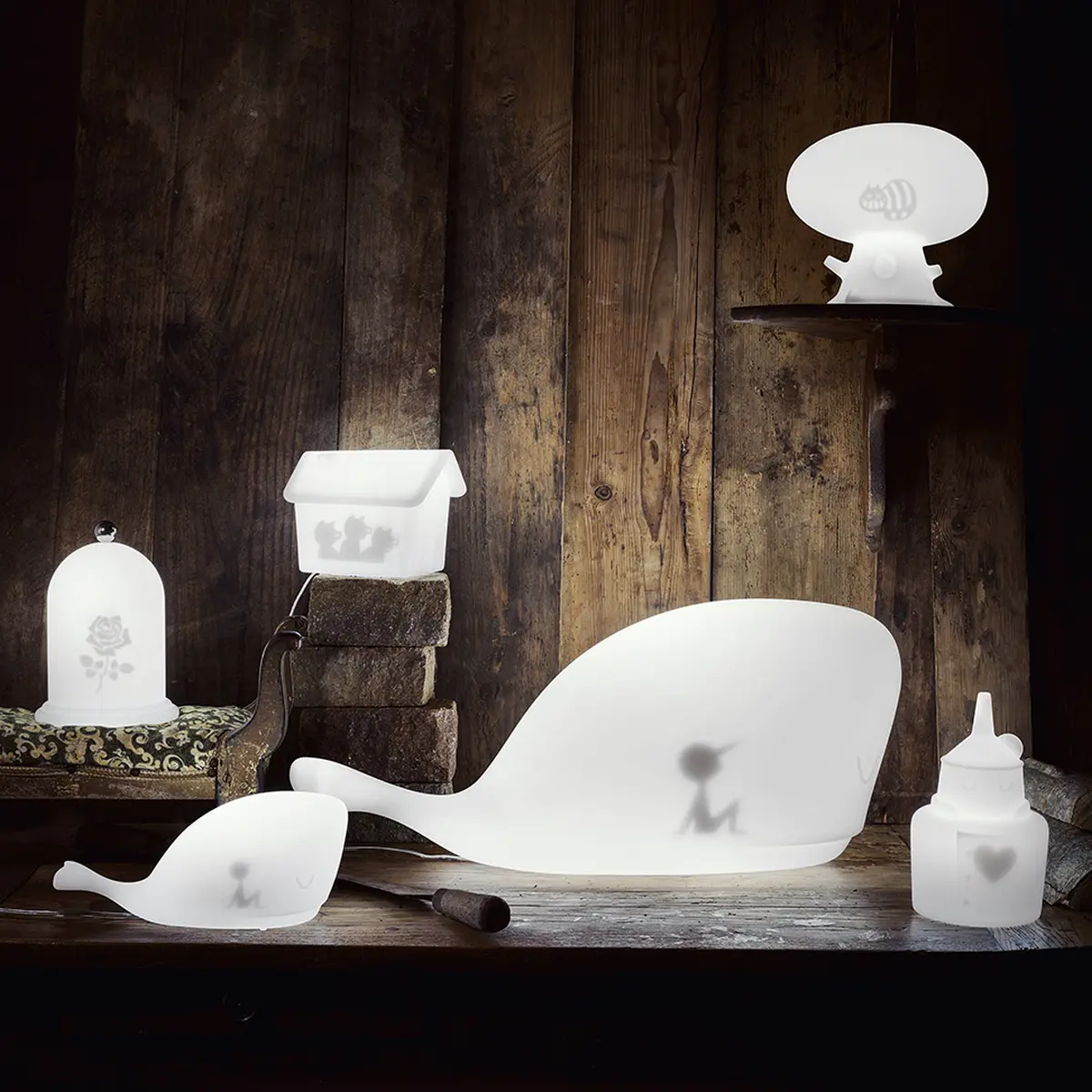 LIGHT TALES Nachtlicht alle Varianten beleuchtet, M