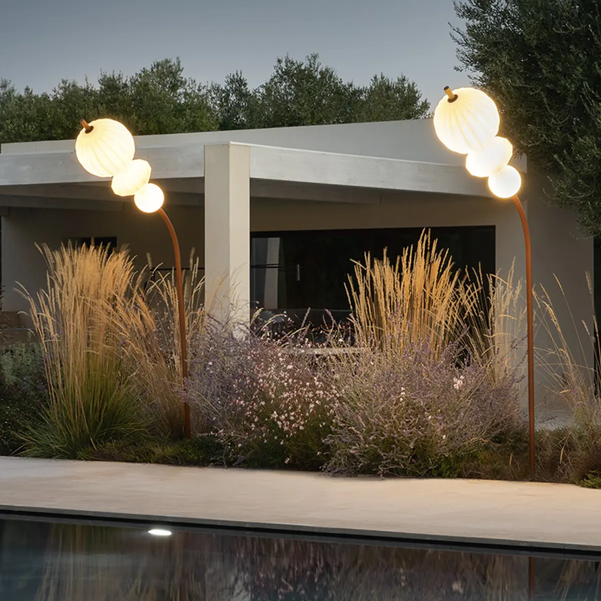 JOY Standleuchte ohne Mamorsockel beleuchtet