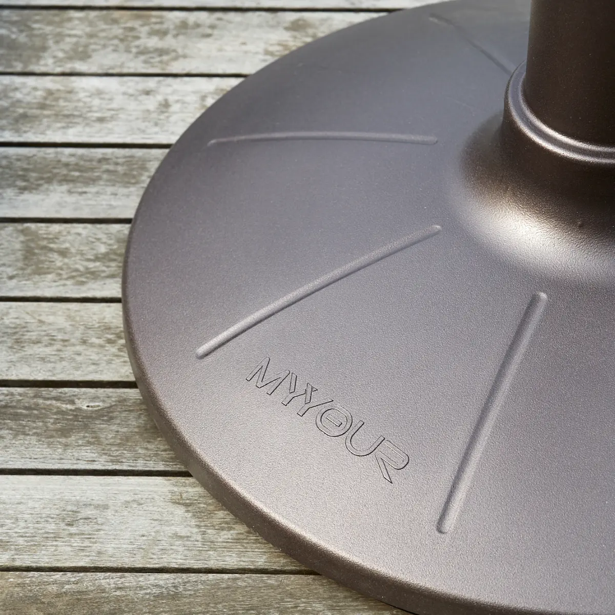 HOLLYWOOD Standleuchtenfu� in Dark Pearl Nahaufnahme