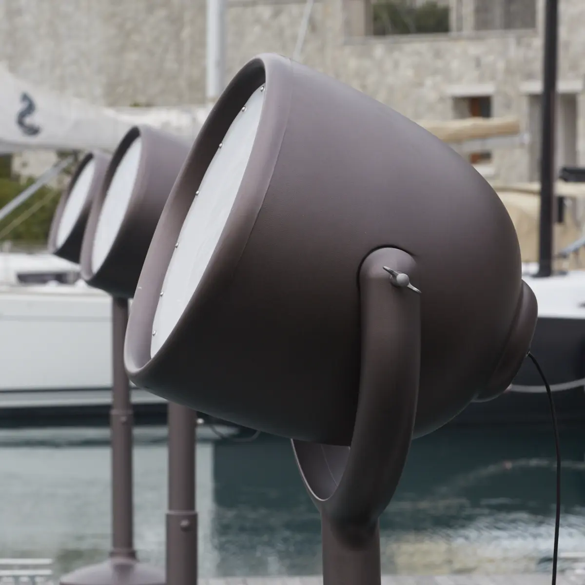 HOLLYWOOD Standleuchtenkopf in Dark Pearl Nahaufnahme 