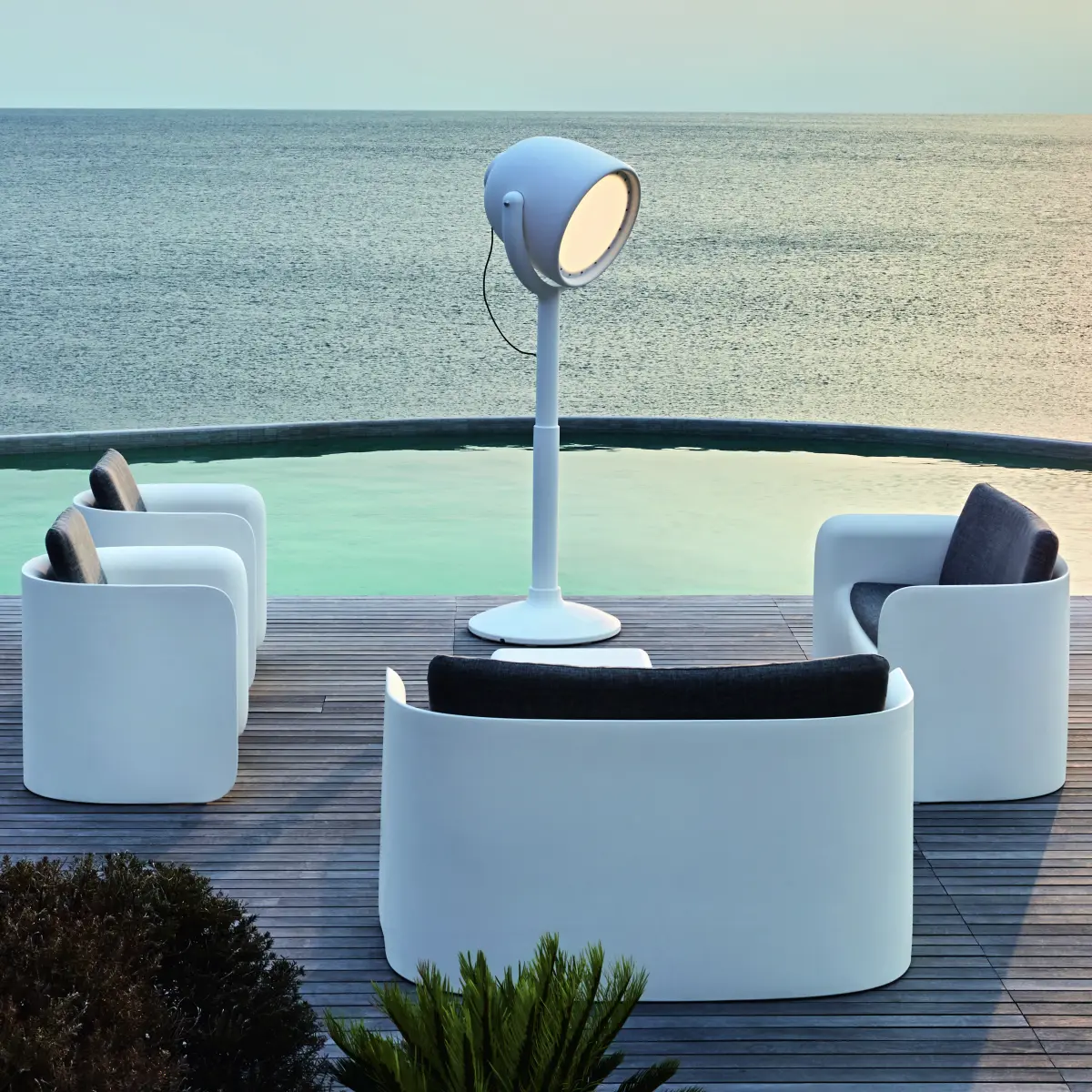 HOLLYWOOD Standleuchte 2 mal in Dark Pearl, M