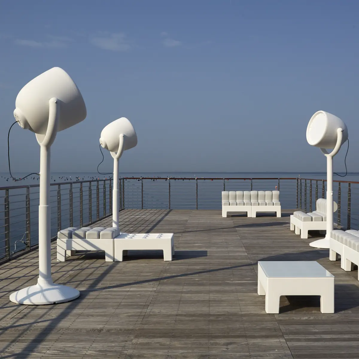 HOLLYWOOD Standleuchte 3 mal in Wei� 