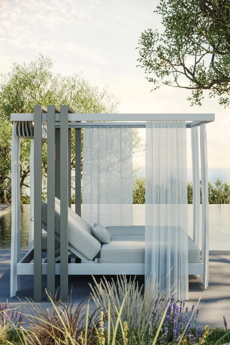 SOLETTO Gartenbett seitlich