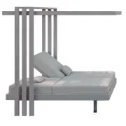 SOLETTO Gartenbett mit verstellbarer R�ckenlehne