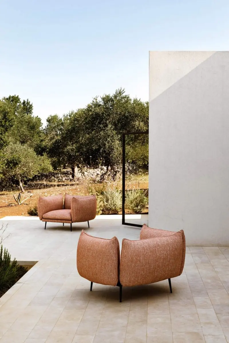 PIUMA Outdoor Sessel von beiden perspektiven hinten und vorne 