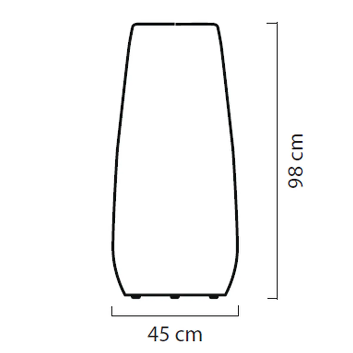 PANDORA POT Vase M Gr�ssenbeschreibung
