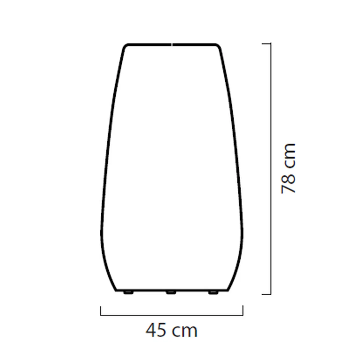 PANDORA POT Vase S Gr�ssenbeschreibung