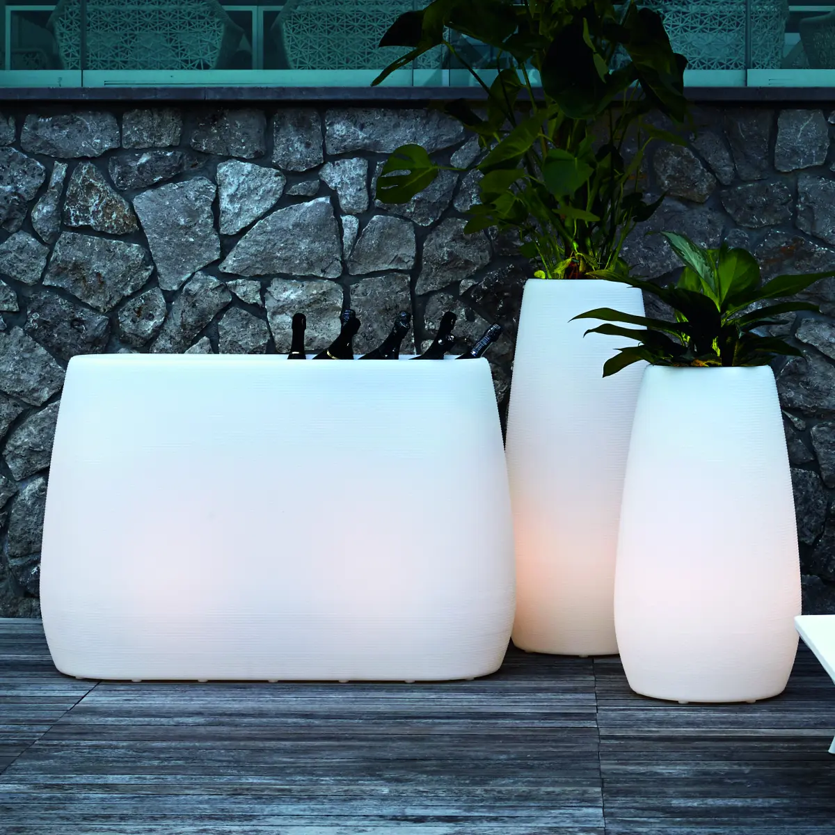 PANDORA POT Vase Dunkle Perle 3 Gr�ssen, M