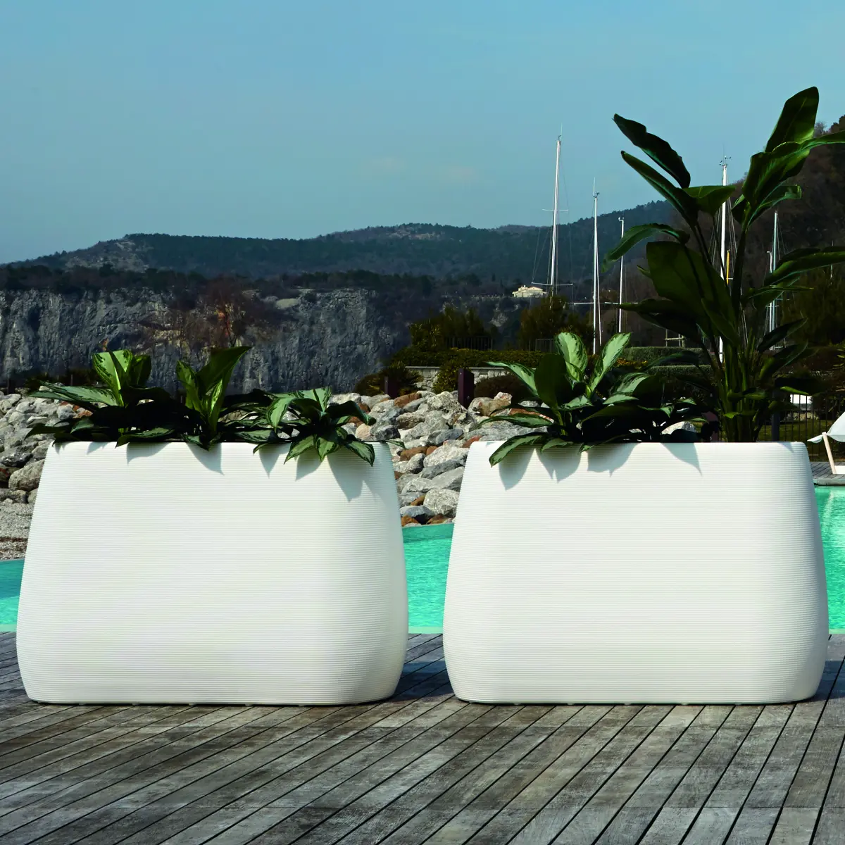 PANDORA POT Vase XL 2 mal Weiss