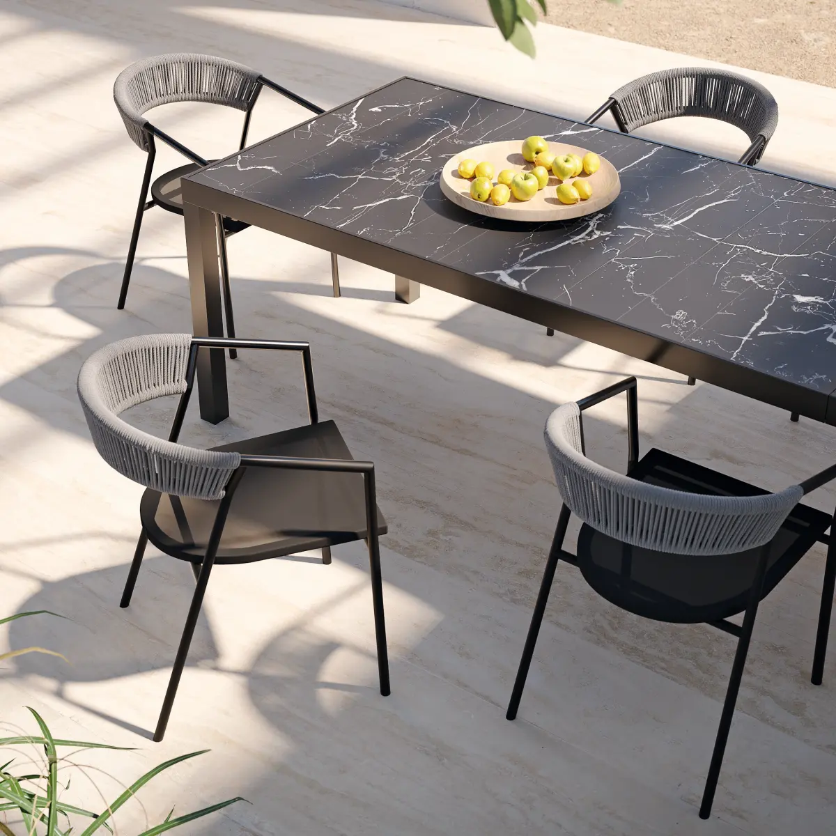 MAJA Stuhl 4 mal in Schwarz Ambientebild