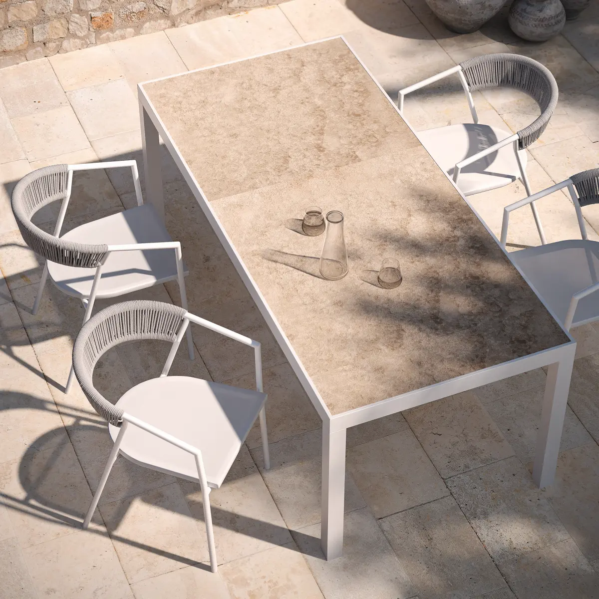 MAJA StuhlMAJA Stuhl 2 mal in Wei� Ambientebild