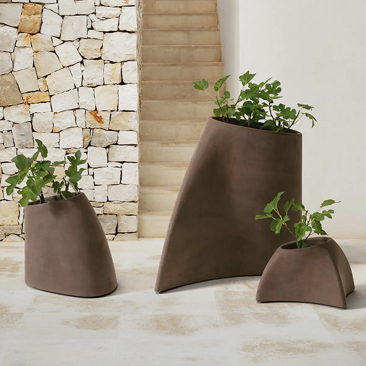 TAO Vase Beige in 3 Gr��en